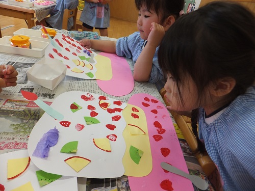 ３歳児 絵画製作 南ヶ丘幼稚園 新着情報 築水学園